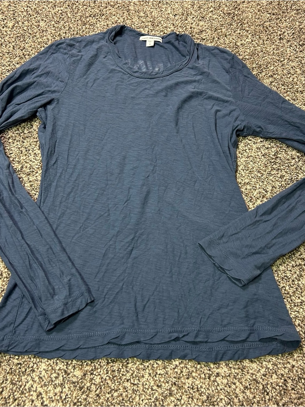 James Perse Shirt Mens Med 2 Long Sleeve Maui Hawaii Graphic Crew Tee USA